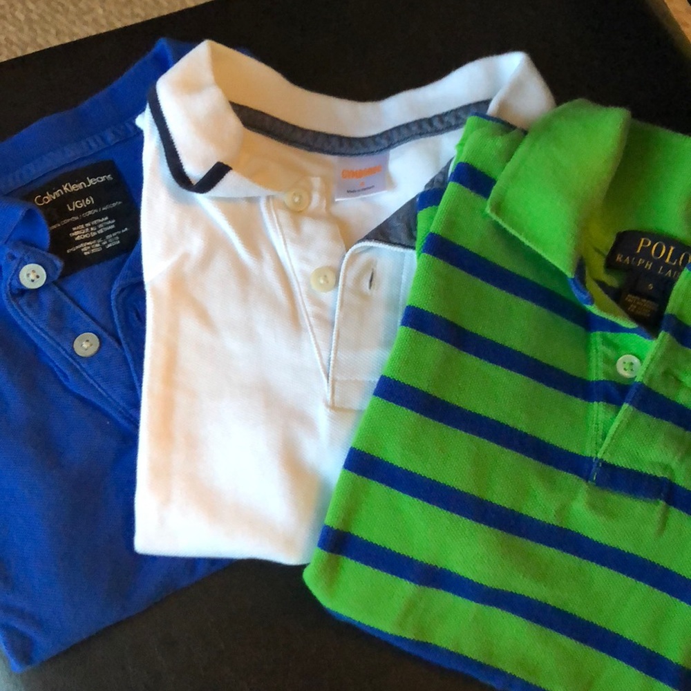 Multi brand boy polo shirts